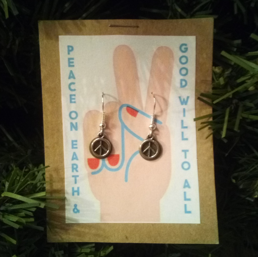 Peace Sign Earrings 20$